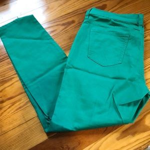 Old navy rockstar jeans in green